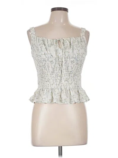Pre-owned Love Tree Sleeveless Blouse In Ivory