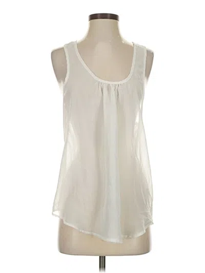 Pre-owned Love Tree Sleeveless Blouse In White