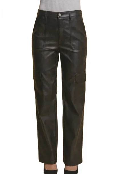 Love Tree Stuck In The 90s Leather Pants In Black