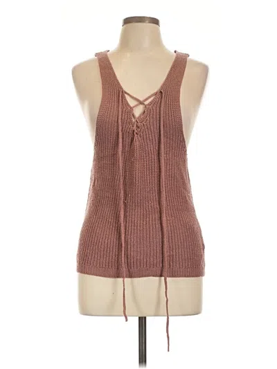Pre-owned Love Tree Sweater Vest In Brown