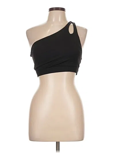 Pre-owned Love Tree Tank Top Black One Shoulder Neckline Tops