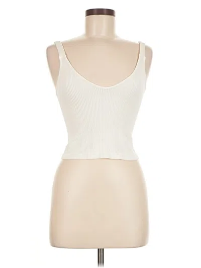 Pre-owned Love Tree Tank Top Ivory Strapless Neckline Tops