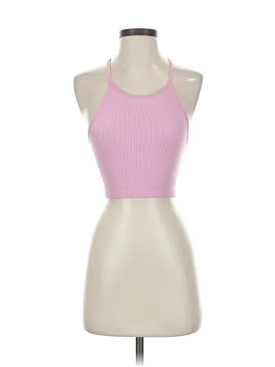 Pre-owned Love Tree Tank Top Pink Halter Neckline Tops