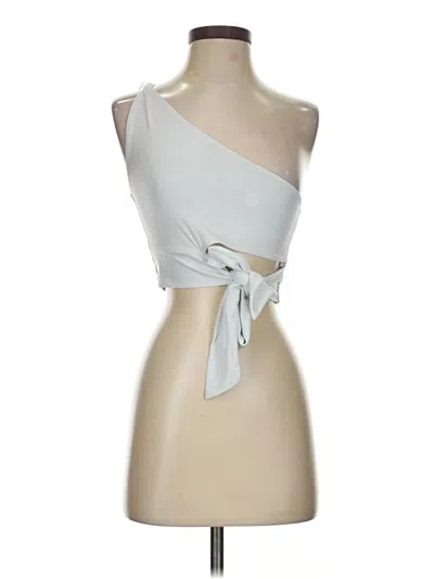 Pre-owned Love Tree Tank Top Silver Strapless Neckline Tops