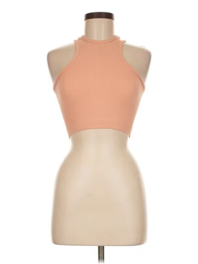 Pre-owned Love Tree Tank Top Tan Halter Neckline Tops In Brown