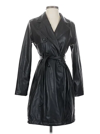 Pre-owned Love Tree Trenchcoat In Black
