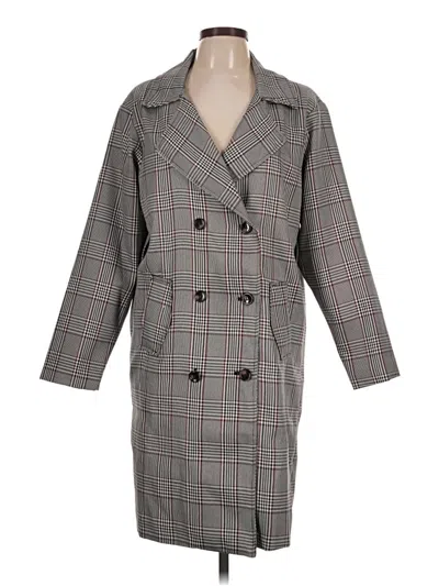 Pre-owned Love Tree Trenchcoat In Gray