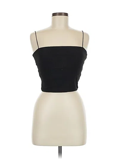 Pre-owned Love Tree Tube Top Black Strapless Neckline Tops