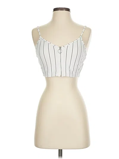 Pre-owned Love Tree Tube Top Ivory Strapless Neckline Tops In White