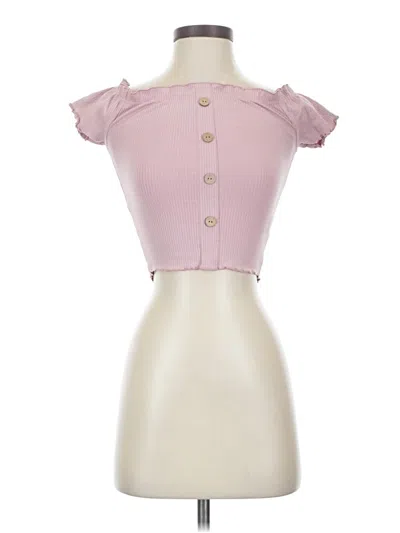 Pre-owned Love Tree Tube Top Pink Strapless Neckline Tops