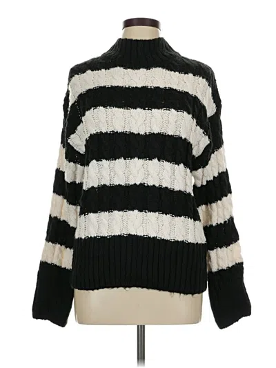 Pre-owned Love Tree Turtleneck Sweater In Black