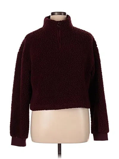 Pre-owned Love Tree Turtleneck Sweater In Burgundy