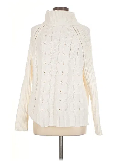 Pre-owned Love Tree Turtleneck Sweater In Ivory