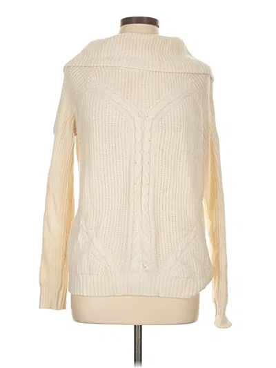 Pre-owned Love Tree Turtleneck Sweater In Ivory
