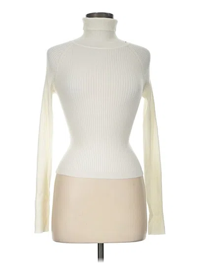 Pre-owned Love Tree Turtleneck Sweater In Ivory