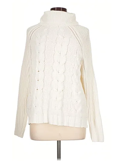 Pre-owned Love Tree Turtleneck Sweater In Ivory