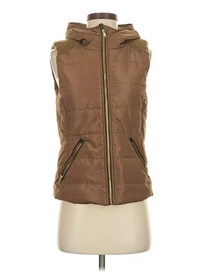 Pre-owned Love Tree Vest In Brown