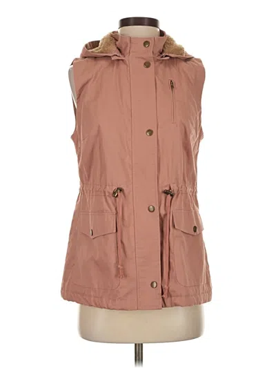 Pre-owned Love Tree Vest In Brown