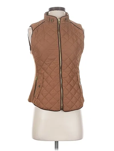 Pre-owned Love Tree Vest In Brown