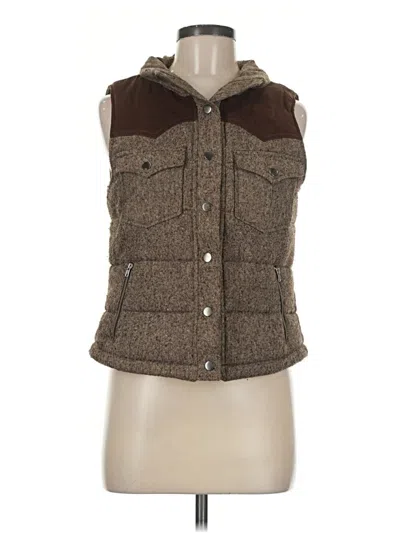 Pre-owned Love Tree Vest In Brown