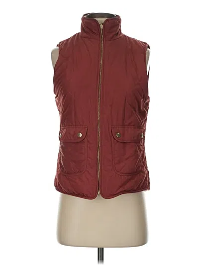 Pre-owned Love Tree Vest In Burgundy