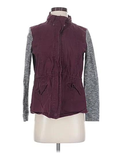Pre-owned Love Tree Vest In Burgundy