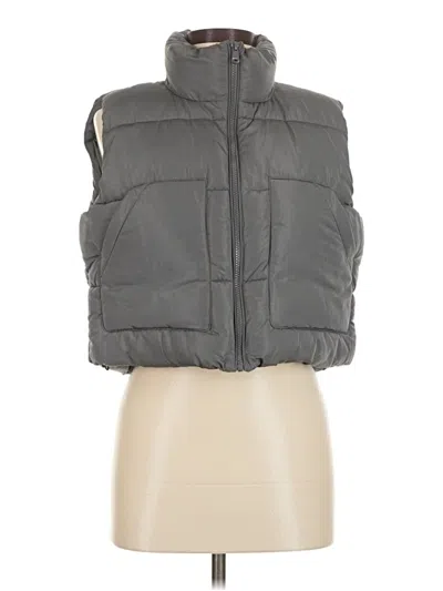 Pre-owned Love Tree Vest In Gray
