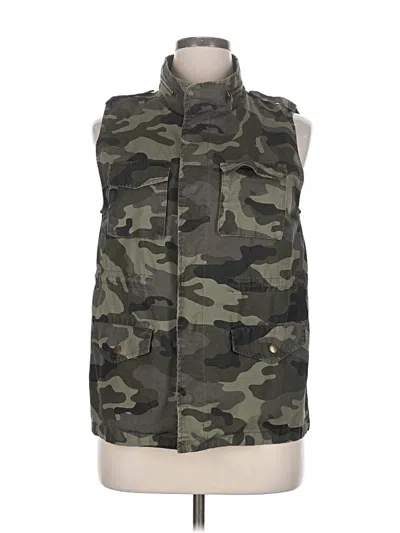 Pre-owned Love Tree Vest In Green