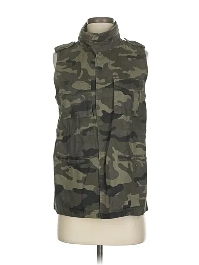 Pre-owned Love Tree Vest In Green