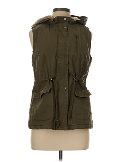 Pre-owned Love Tree Vest In Green