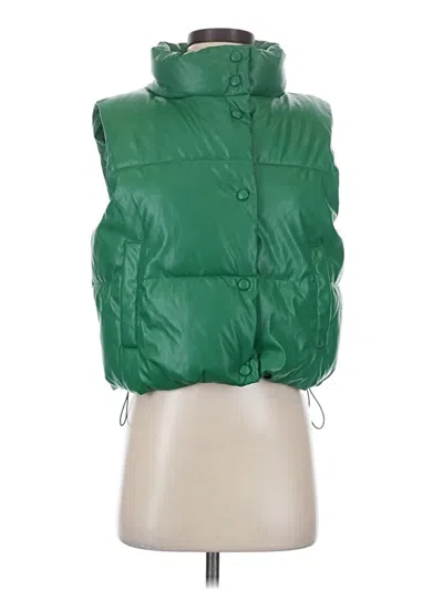 Pre-owned Love Tree Vest In Green