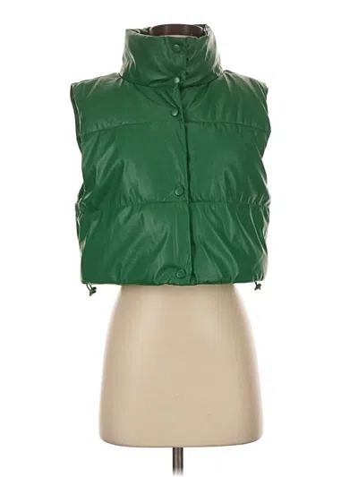 Pre-owned Love Tree Vest In Green