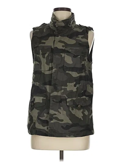 Pre-owned Love Tree Vest In Green