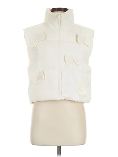 Pre-owned Love Tree Vest In Ivory