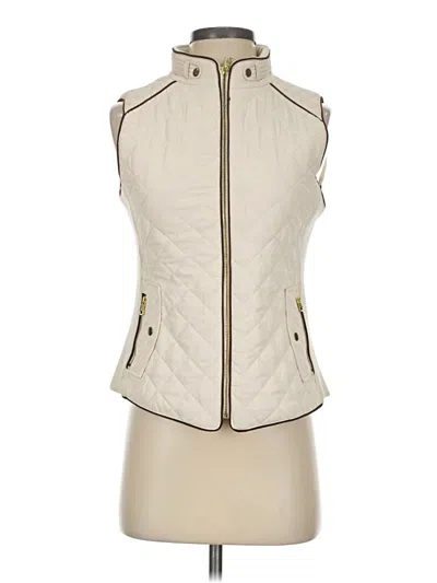 Pre-owned Love Tree Vest In Ivory
