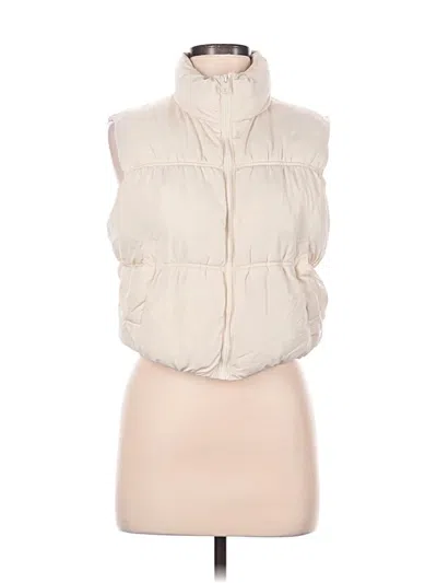 Pre-owned Love Tree Vest In Ivory
