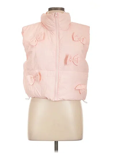 Pre-owned Love Tree Vest In Pink