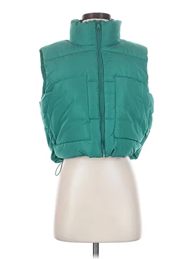 Pre-owned Love Tree Vest In Teal