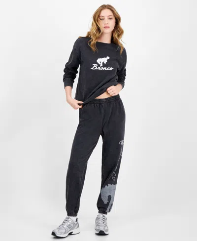 Love Tribe Juniors' Ford Bronco Jogger Sweatpants In Black