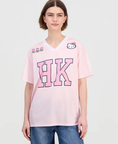 Love Tribe Juniors' Hello Kitty Jersey In Pink