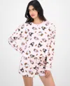 Love Tribe Juniors' Hello Kitty & Friends Halloween Lounge Shorts In Pink