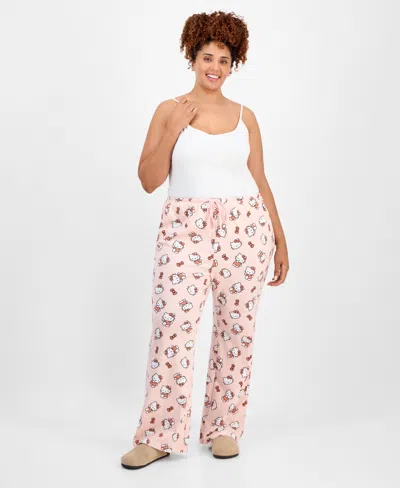 LOVE TRIBE TRENDY PLUS HELLO KITTY GRAPHIC DRAWSTRING PANTS