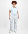 Love Tribe Trendy Plus Size Snoopy-graphic Baby T-shirt In Blue