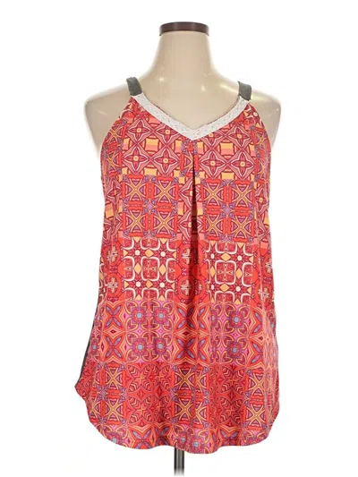 Pre-owned Love U Dear Sleeveless Blouse In Red