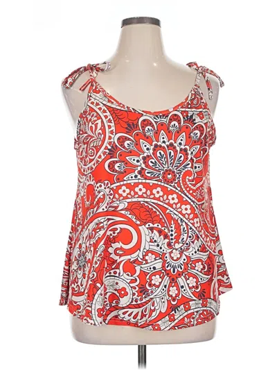 Pre-owned Love U Dear Sleeveless Blouse In Red