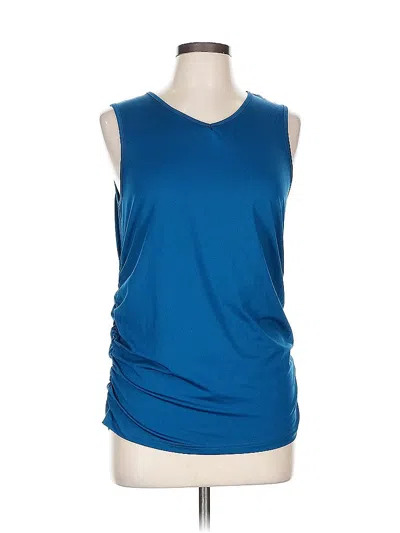 Pre-owned Love U Dear Sleeveless T-shirt In Blue