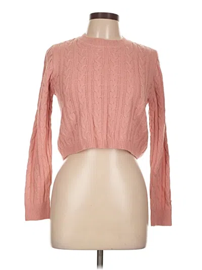 Pre-owned Love University Pullover Sweater In Pink