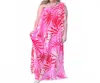 Love Wednesday Caroline Dress In Pink/red In Pink
