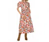 Love Wednesday Poppy Festival Dream Midi Dress In Multi In Multi