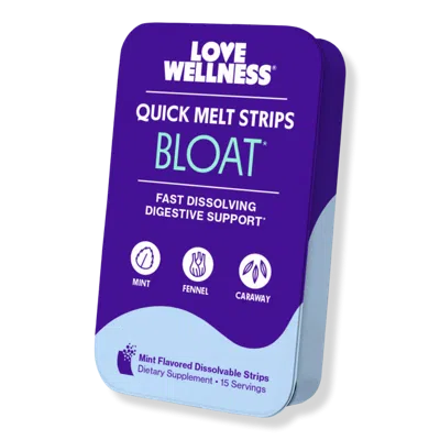 Love Wellness Bloat Quick Melt Strips